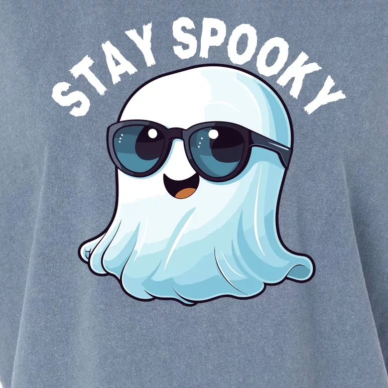 Stay Spooky Cute Ghost Boo Spooky Season Funny Halloween Spooky Boo Garment-Dyed Women's Muscle Tee