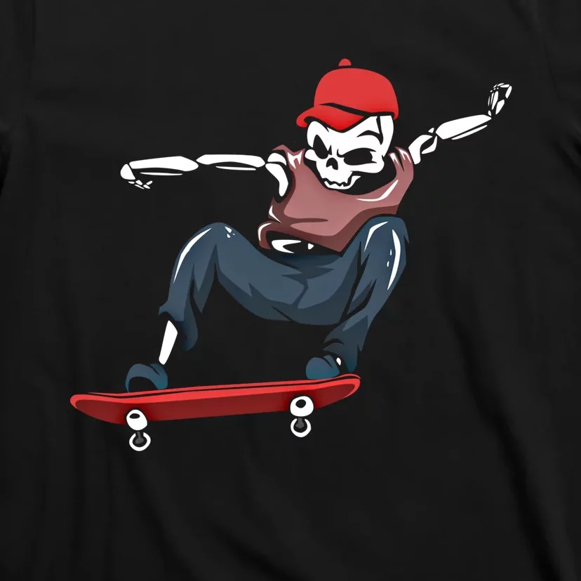 Skateboarding Skater Cool Gift Skateboard Skeleton Great Gift T-Shirt