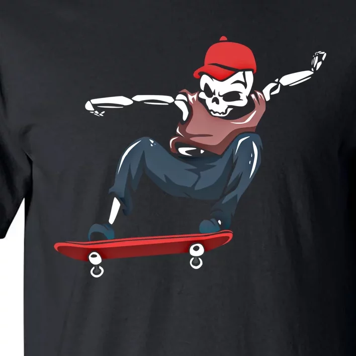 Skateboarding Skater Cool Gift Skateboard Skeleton Great Gift Tall T-Shirt