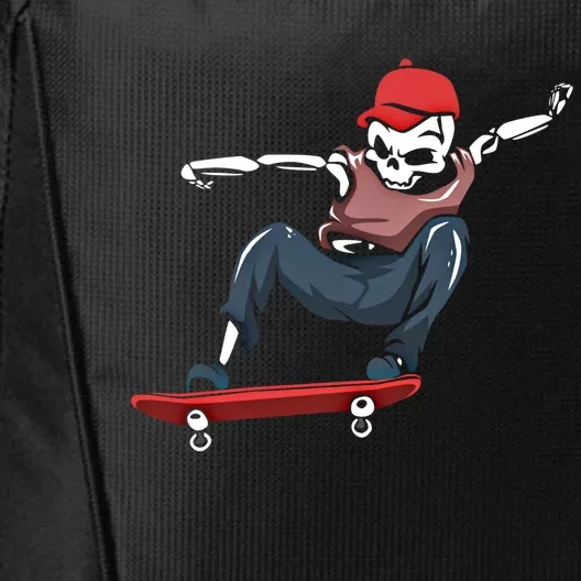 Skateboarding Skater Cool Gift Skateboard Skeleton Great Gift City Backpack