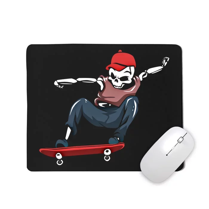 Skateboarding Skater Cool Gift Skateboard Skeleton Great Gift Mousepad