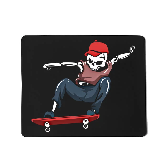 Skateboarding Skater Cool Gift Skateboard Skeleton Great Gift Mousepad