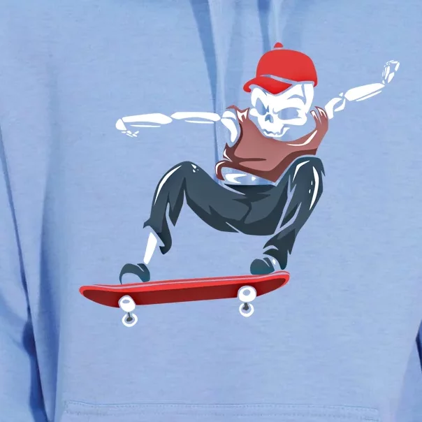 Skateboarding Skater Cool Gift Skateboard Skeleton Great Gift Unisex Surf Hoodie