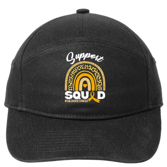 Support Squad Childhood Cancer 7-Panel Snapback Hat