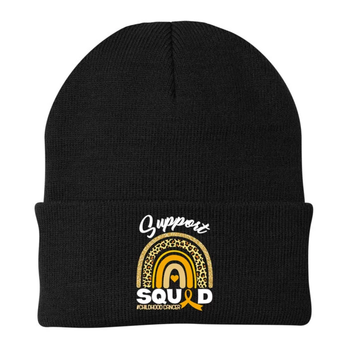 Support Squad Childhood Cancer Knit Cap Winter Beanie