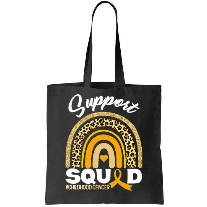 Support Squad Childhood Cancer Tote Bag