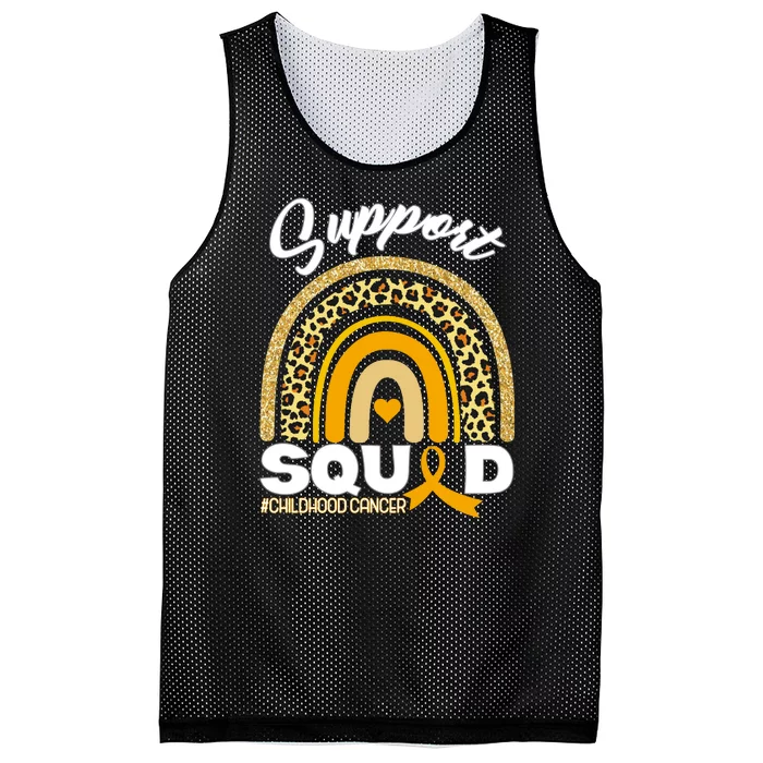 Support Squad Childhood Cancer Mesh Reversible Basketball Jersey Tank