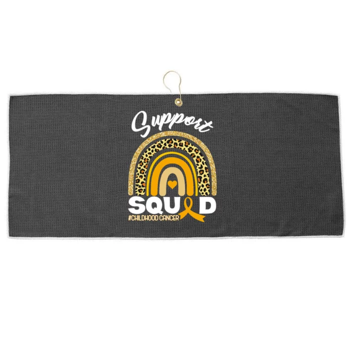 Support Squad Childhood Cancer Large Microfiber Waffle Golf Towel