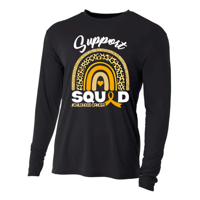 Support Squad Childhood Cancer Cooling Performance Long Sleeve Crew