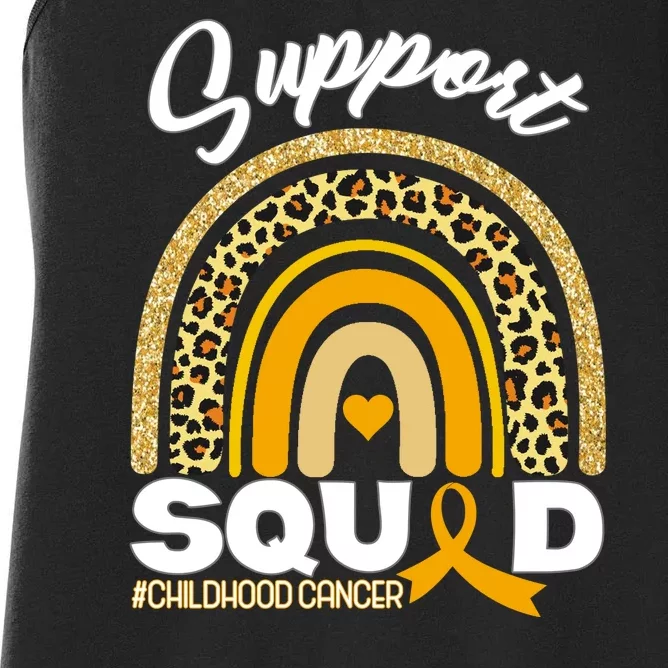 Support Squad Childhood Cancer Women's Racerback Tank