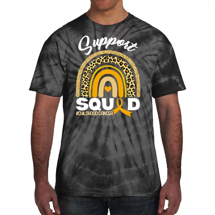 Support Squad Childhood Cancer Tie-Dye T-Shirt