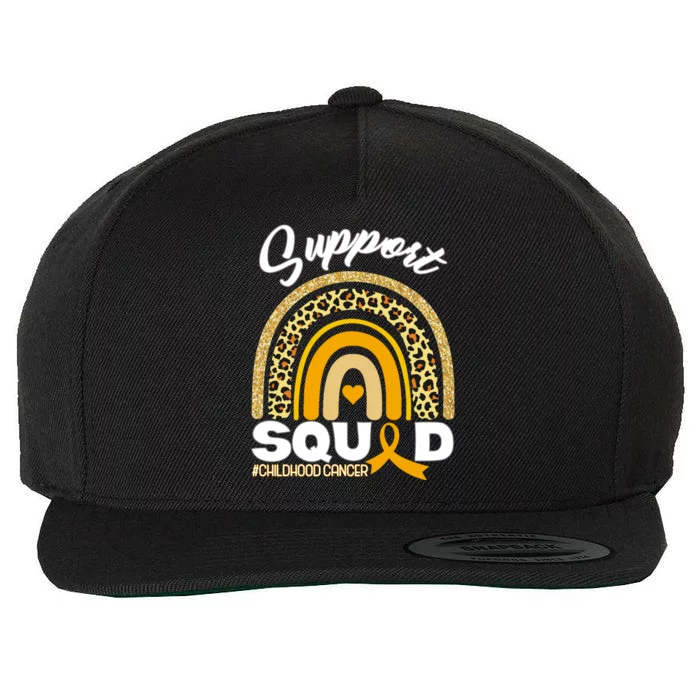 Support Squad Childhood Cancer Wool Snapback Cap