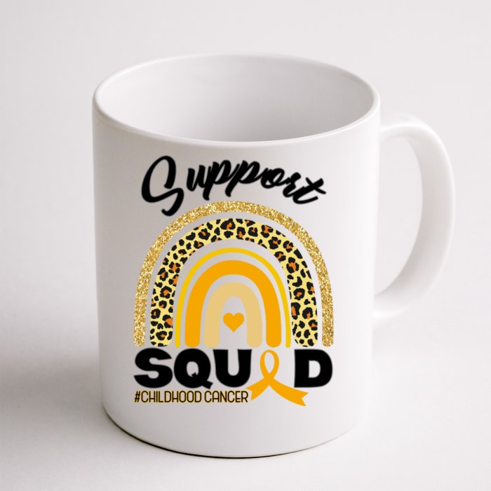 Support Squad Childhood Cancer Front & Back Coffee Mug