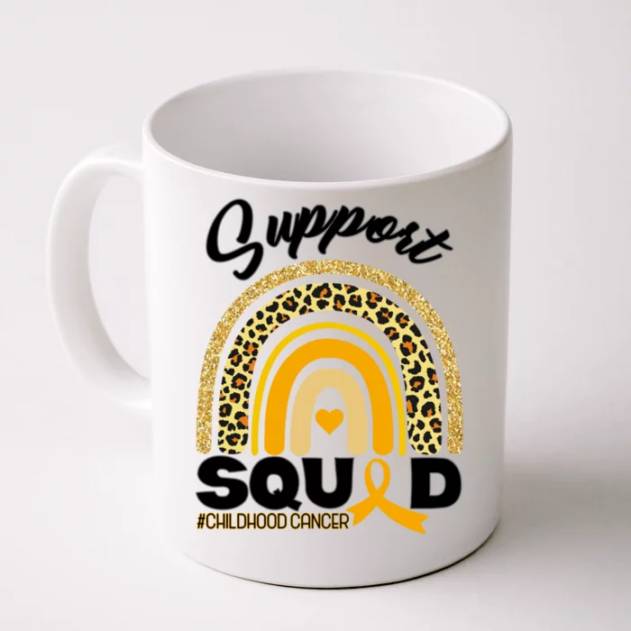 Support Squad Childhood Cancer Front & Back Coffee Mug