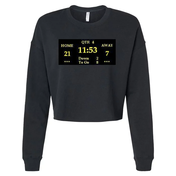 Scoreboard Cropped Pullover Crew