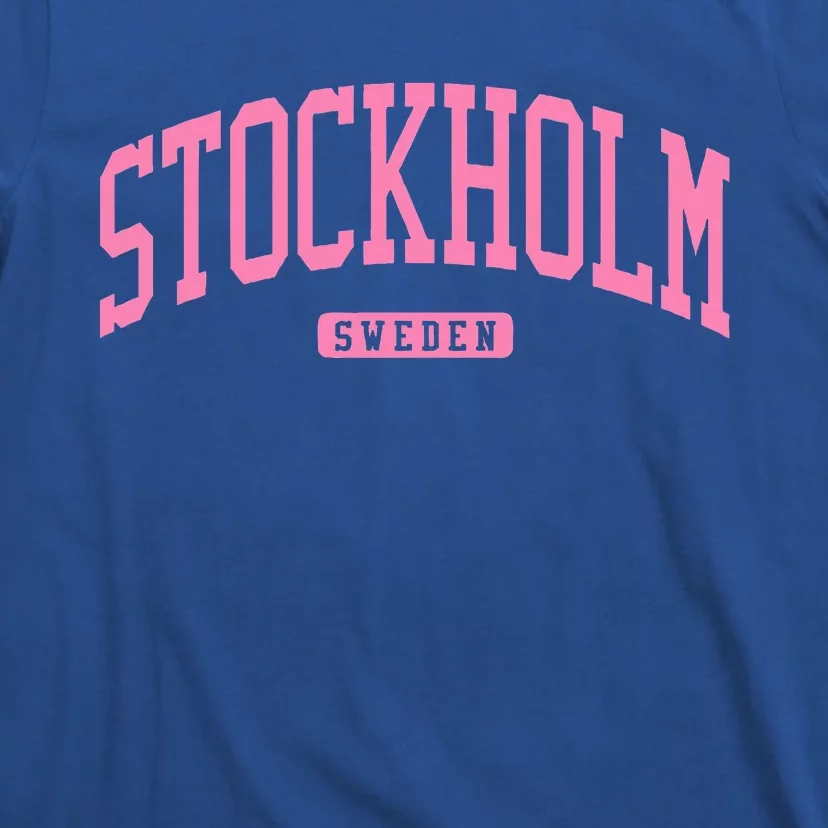 Stockholm Sweden College University Style T-Shirt