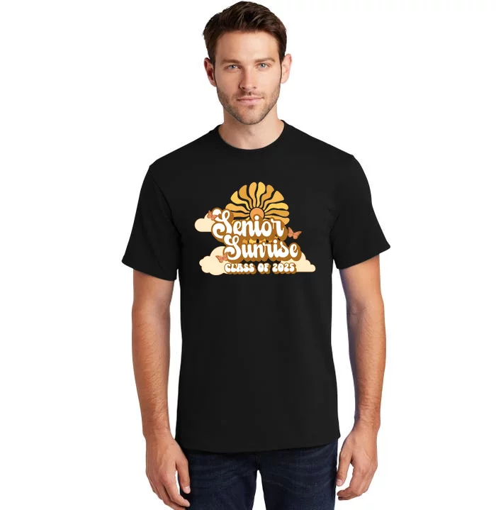 Senior Sunrise Class Of 2025 Retro Senior Tall T-Shirt