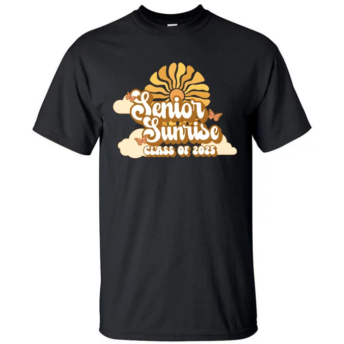 Senior Sunrise Class Of 2025 Retro Senior Tall T-Shirt