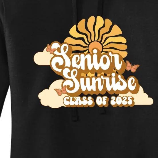 Senior Sunrise Class Of 2025 Retro Senior Women's Pullover Hoodie