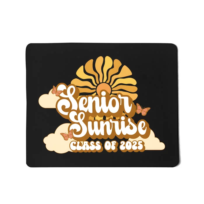 Senior Sunrise Class Of 2025 Retro Senior Mousepad