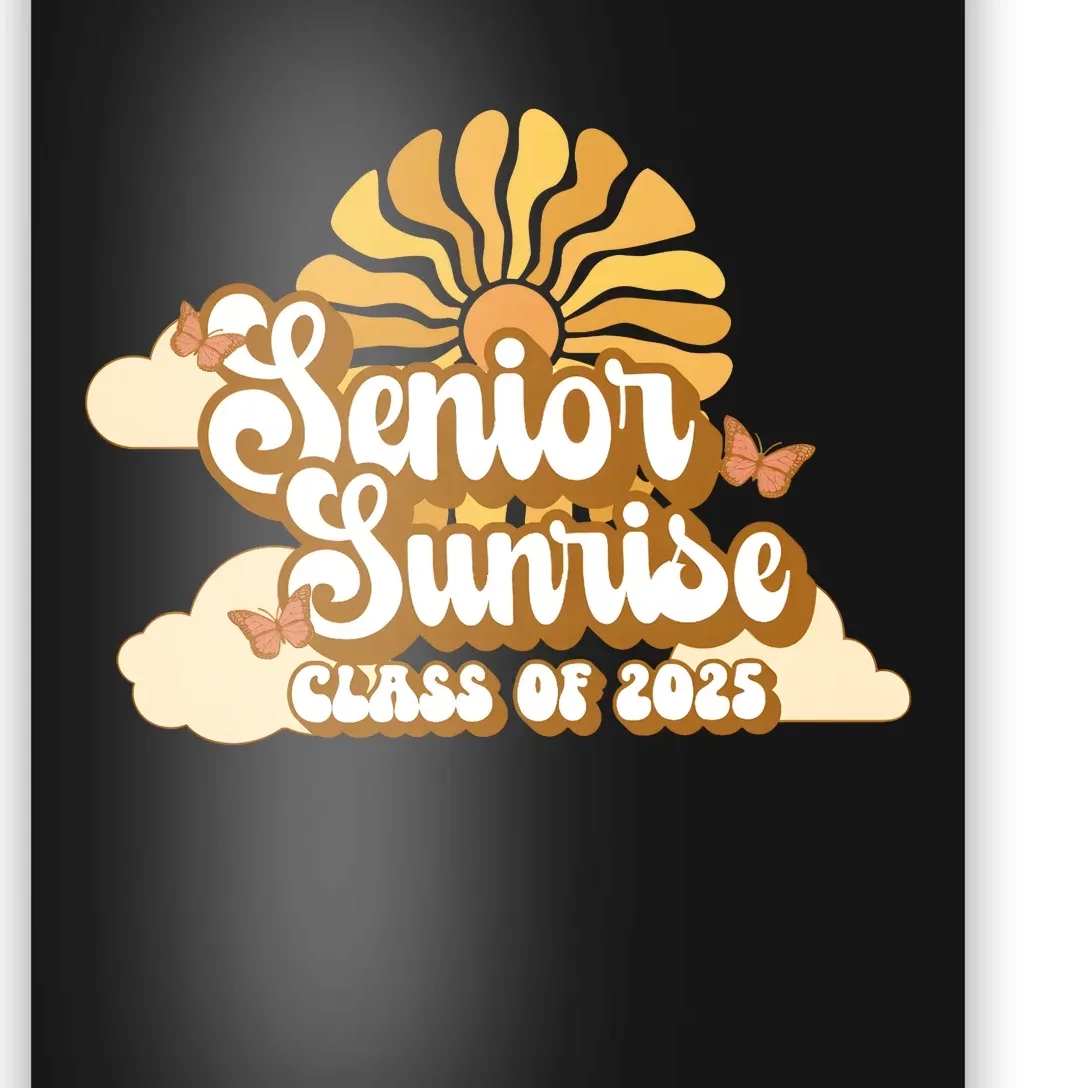 Senior Sunrise Class Of 2025 Retro Senior Poster