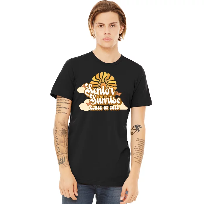 Senior Sunrise Class Of 2025 Retro Senior Premium T-Shirt