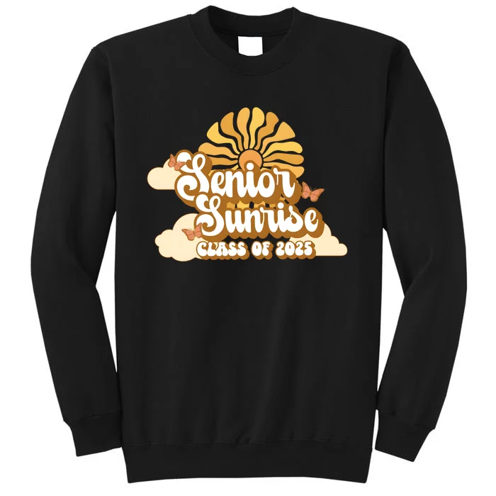 Senior Sunrise Class Of 2025 Retro Senior Tall Sweatshirt