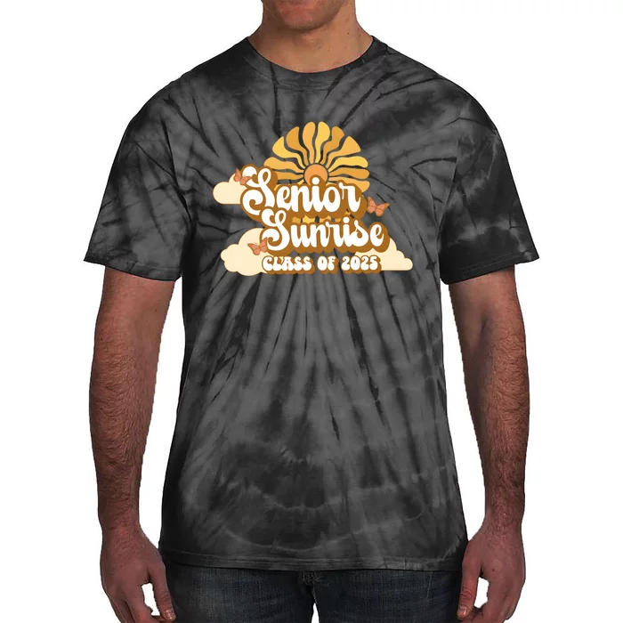 Senior Sunrise Class Of 2025 Retro Senior Tie-Dye T-Shirt