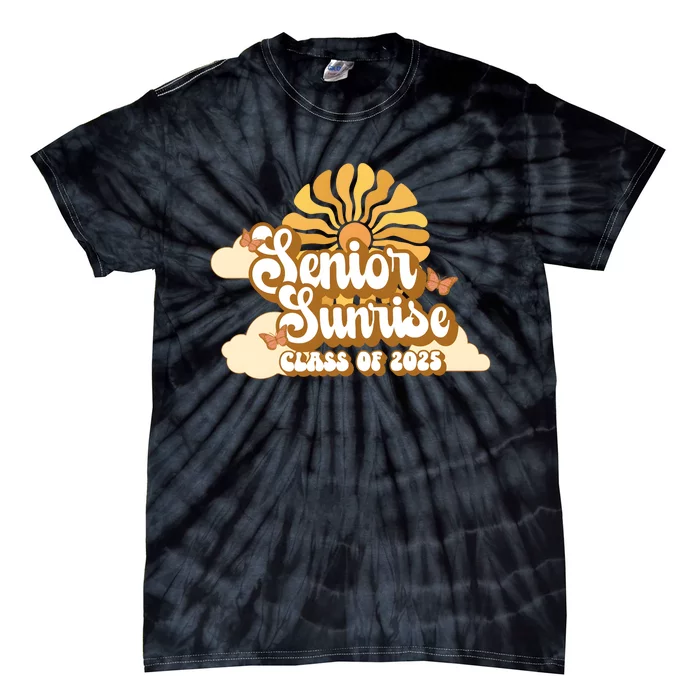 Senior Sunrise Class Of 2025 Retro Senior Tie-Dye T-Shirt