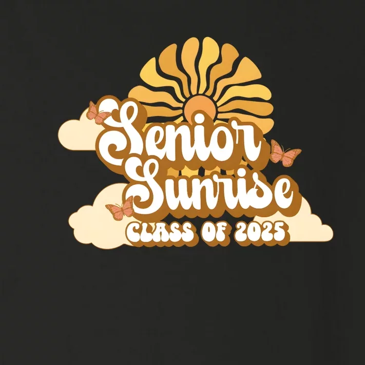 Senior Sunrise Class Of 2025 Retro Senior Toddler Long Sleeve Shirt