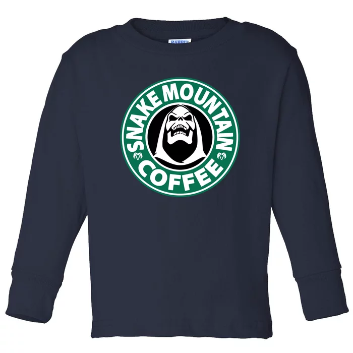 SKELETOR COFFEE Toddler Long Sleeve Shirt