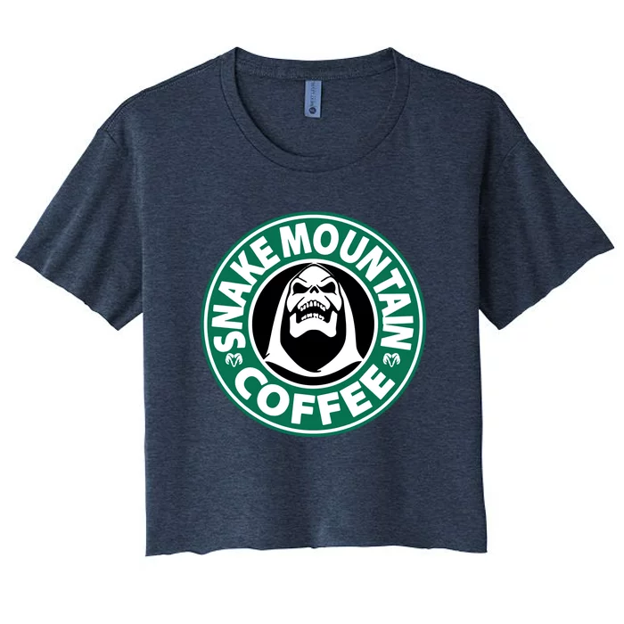 SKELETOR COFFEE Women's Crop Top Tee