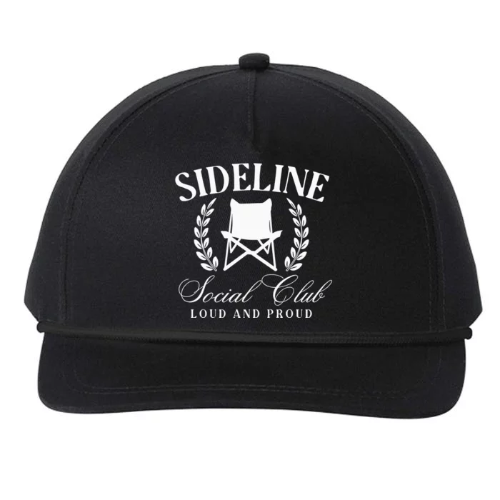 Sideline Social Club Loud And Proud Bleacher Mom Snapback Five-Panel Rope Hat