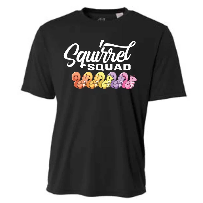 Squirrel Squad Cute Squirrel Cooling Performance Crew T-Shirt