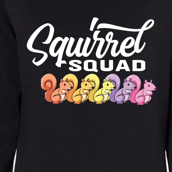 Squirrel Squad Cute Squirrel Womens California Wash Sweatshirt