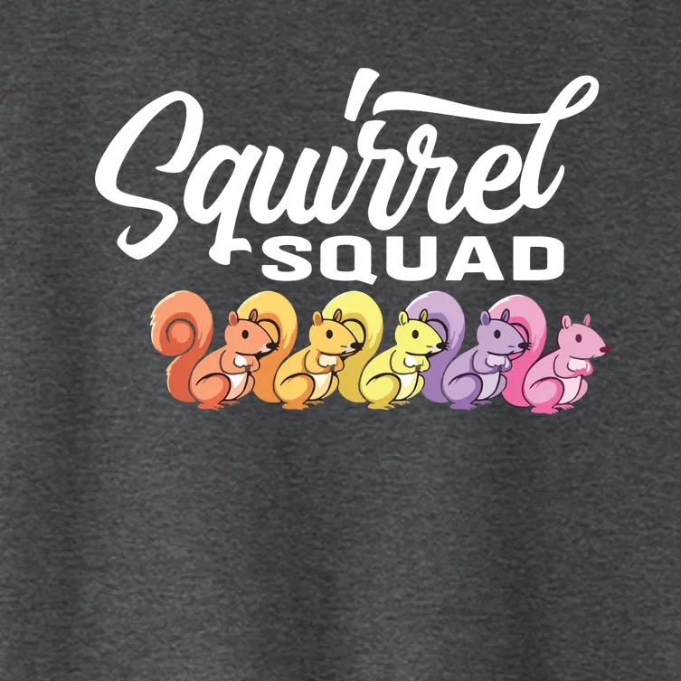 Squirrel Squad Cute Squirrel Women's Crop Top Tee