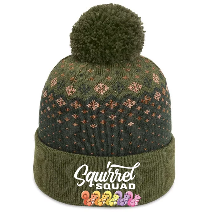 Squirrel Squad Cute Squirrel The Baniff Cuffed Pom Beanie