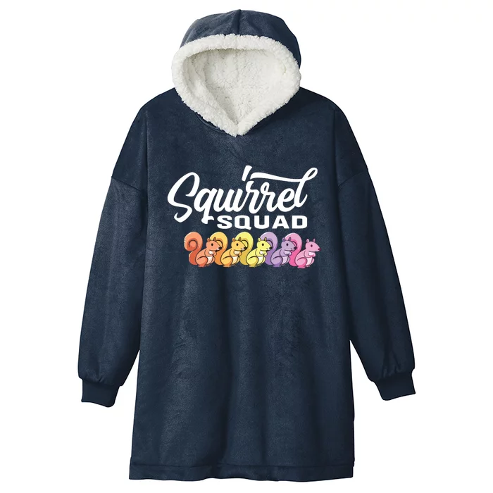 Squirrel Squad Cute Squirrel Hooded Wearable Blanket