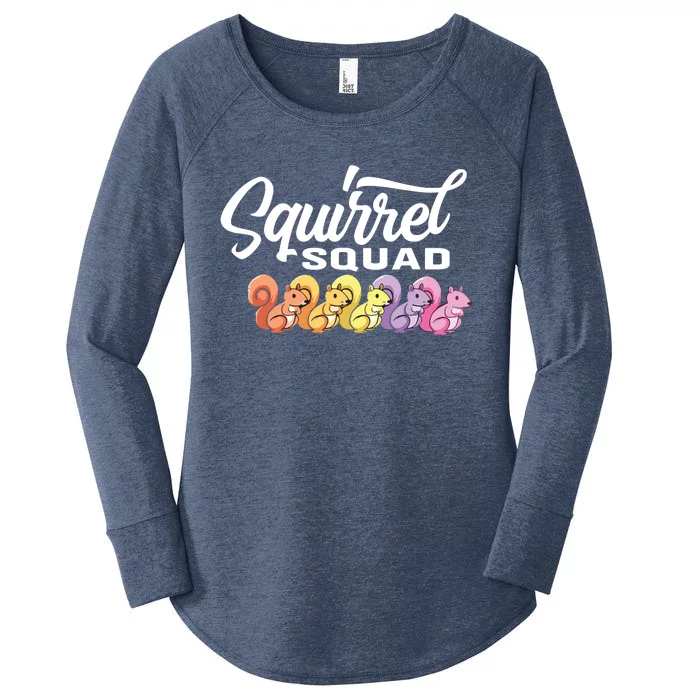 Squirrel Squad Cute Squirrel Women's Perfect Tri Tunic Long Sleeve Shirt