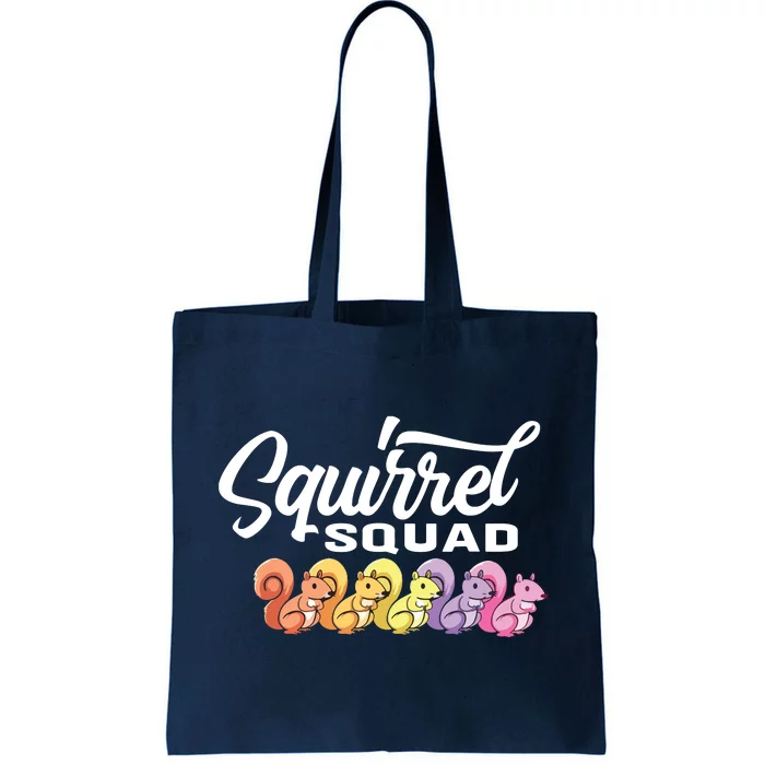 Squirrel Squad Cute Squirrel Tote Bag