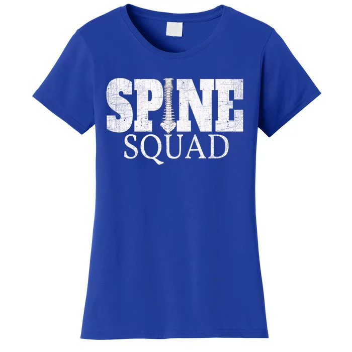 Spine Squad Chiropractor And Orthopedist Funny Cute Gift Women's T-Shirt