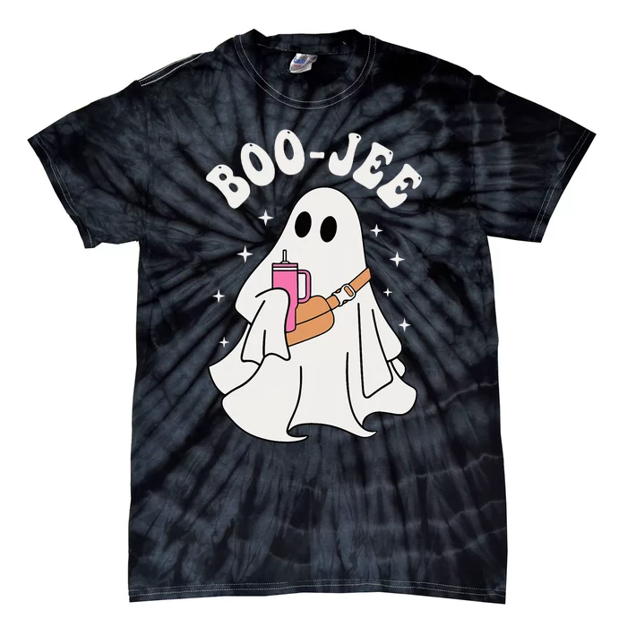 Spooky Season Cute Ghost Halloween Costume Boujee BooJee Tie-Dye T-Shirt