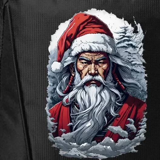 Samurai Santa Claus City Backpack