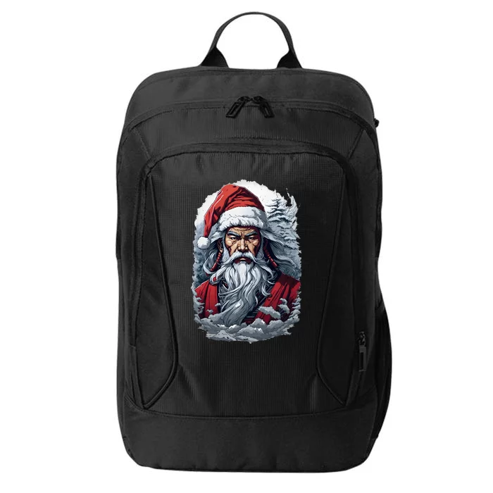 Samurai Santa Claus City Backpack