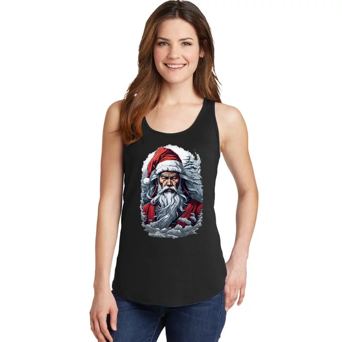 Samurai Santa Claus Ladies Essential Tank