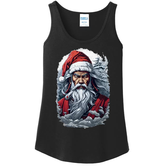 Samurai Santa Claus Ladies Essential Tank