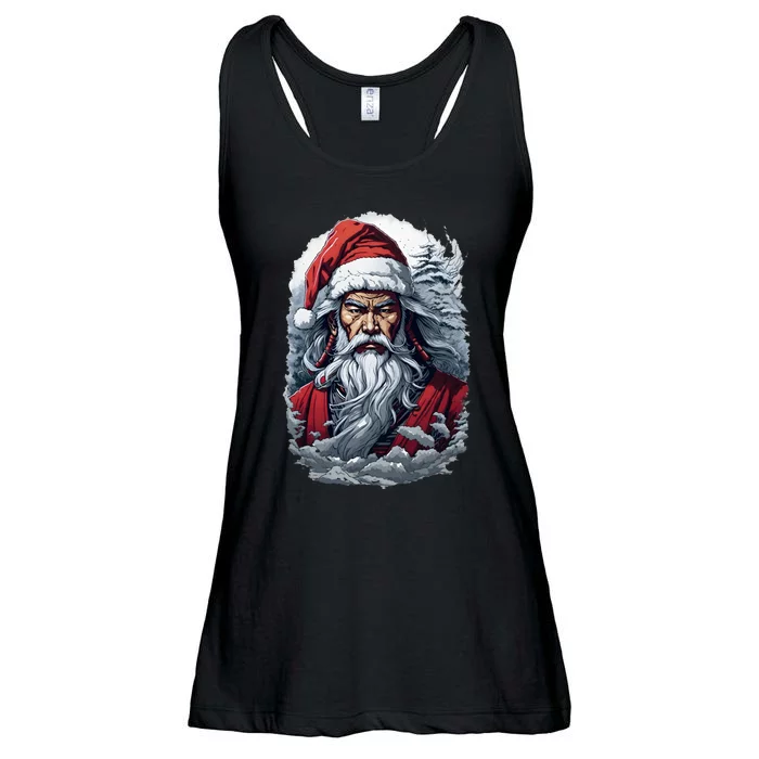 Samurai Santa Claus Ladies Essential Flowy Tank