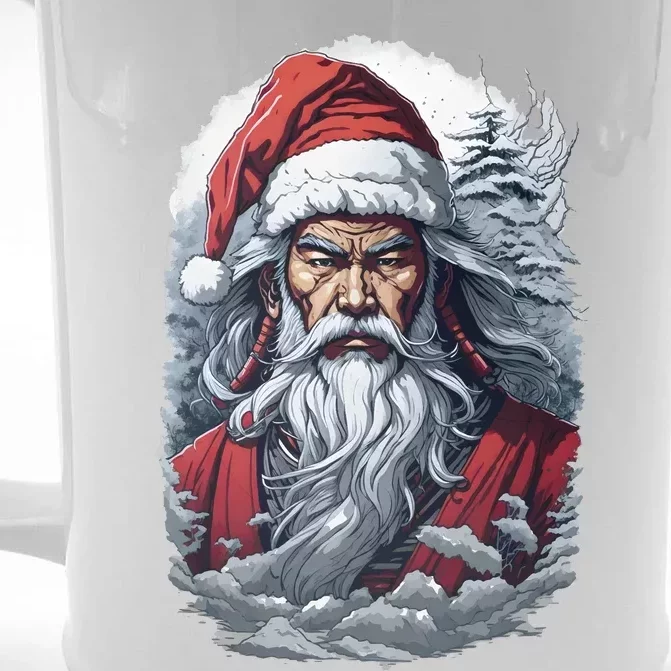 Samurai Santa Claus Front & Back Beer Stein