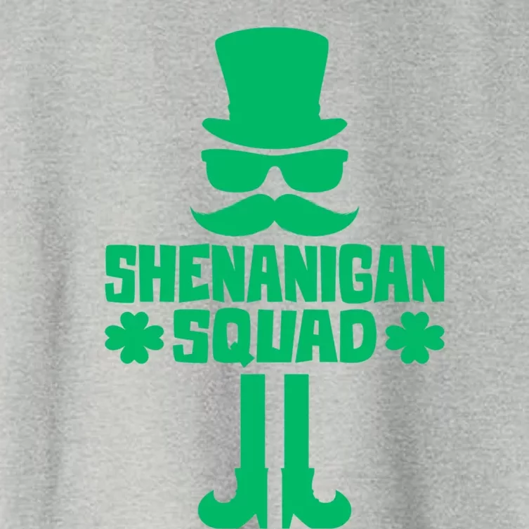 Shenanigans Squad Cute Gift St Patrick's Day Gift Women's Crop Top Tee