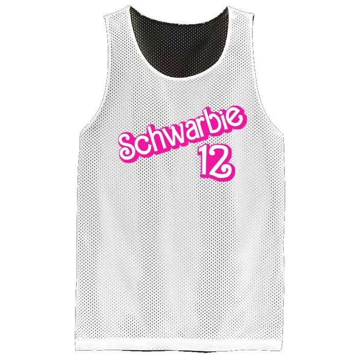 Schwarbie Mesh Reversible Basketball Jersey Tank